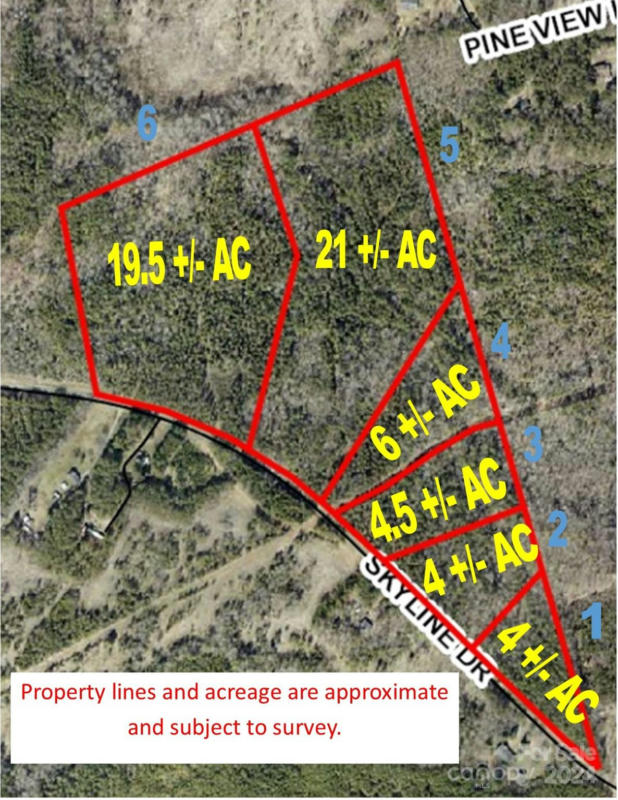 4+/- AC SKYLINE RD LOT #2 SKYLINE ROAD # 2, CHESTER, SC 29706, photo 1 of 6