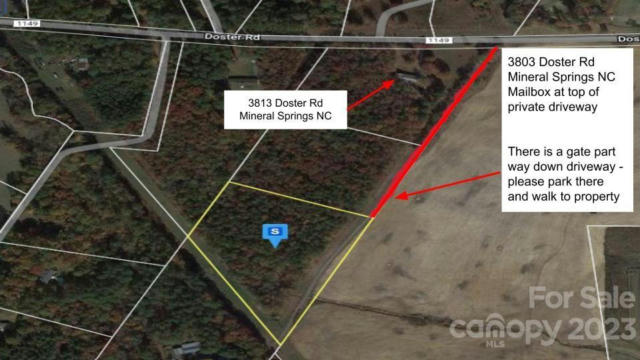 00 DOSTER ROAD, MINERAL SPRINGS, NC 28108, photo 2 of 9