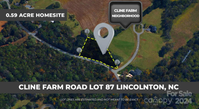 LOT 87 CLINE FARM ROAD, LINCOLNTON, NC 28092 - Image 1